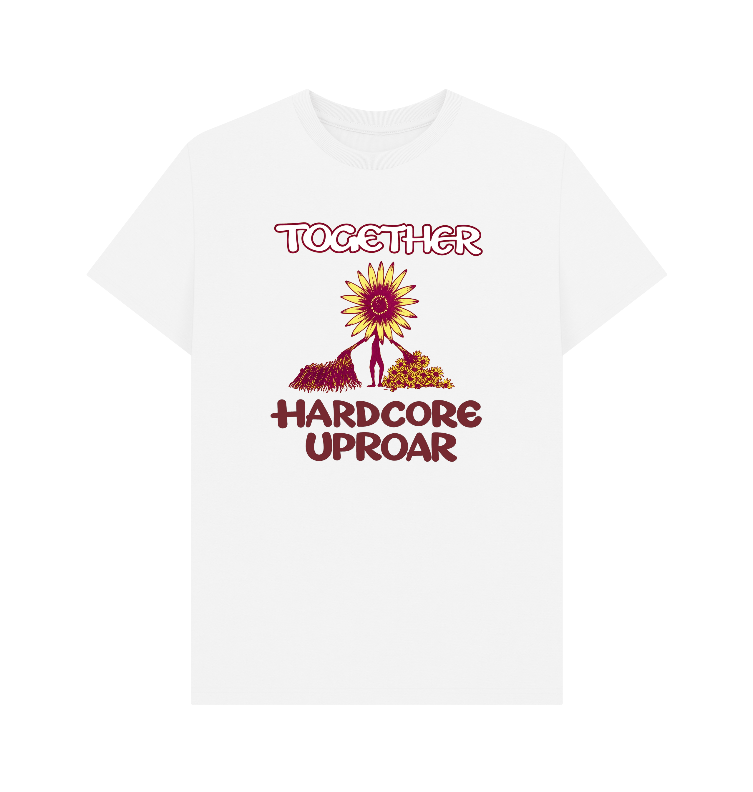 White Printed T-shirt Front