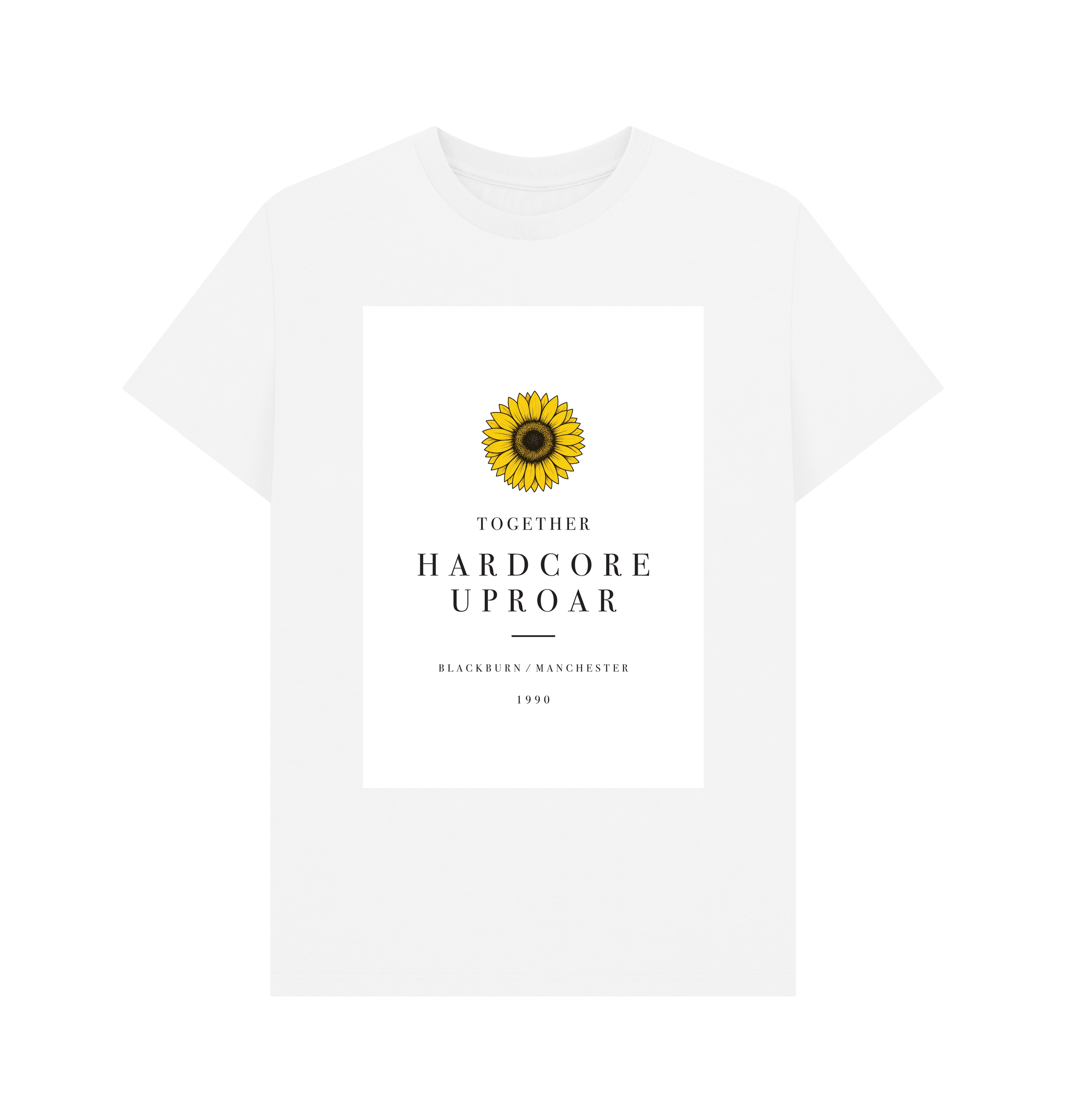 White Printed T-shirt Front