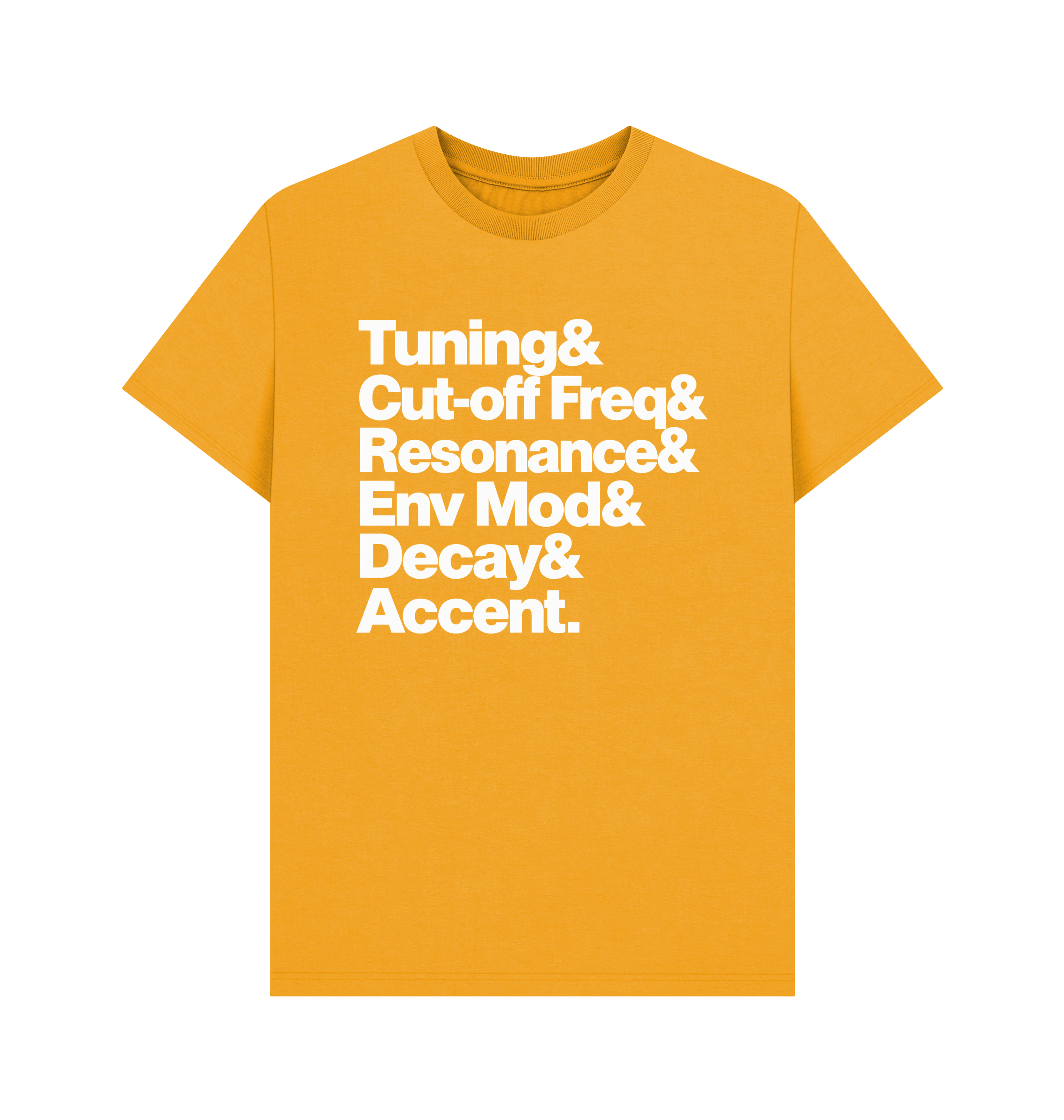 Mustard Printed T-shirt Front