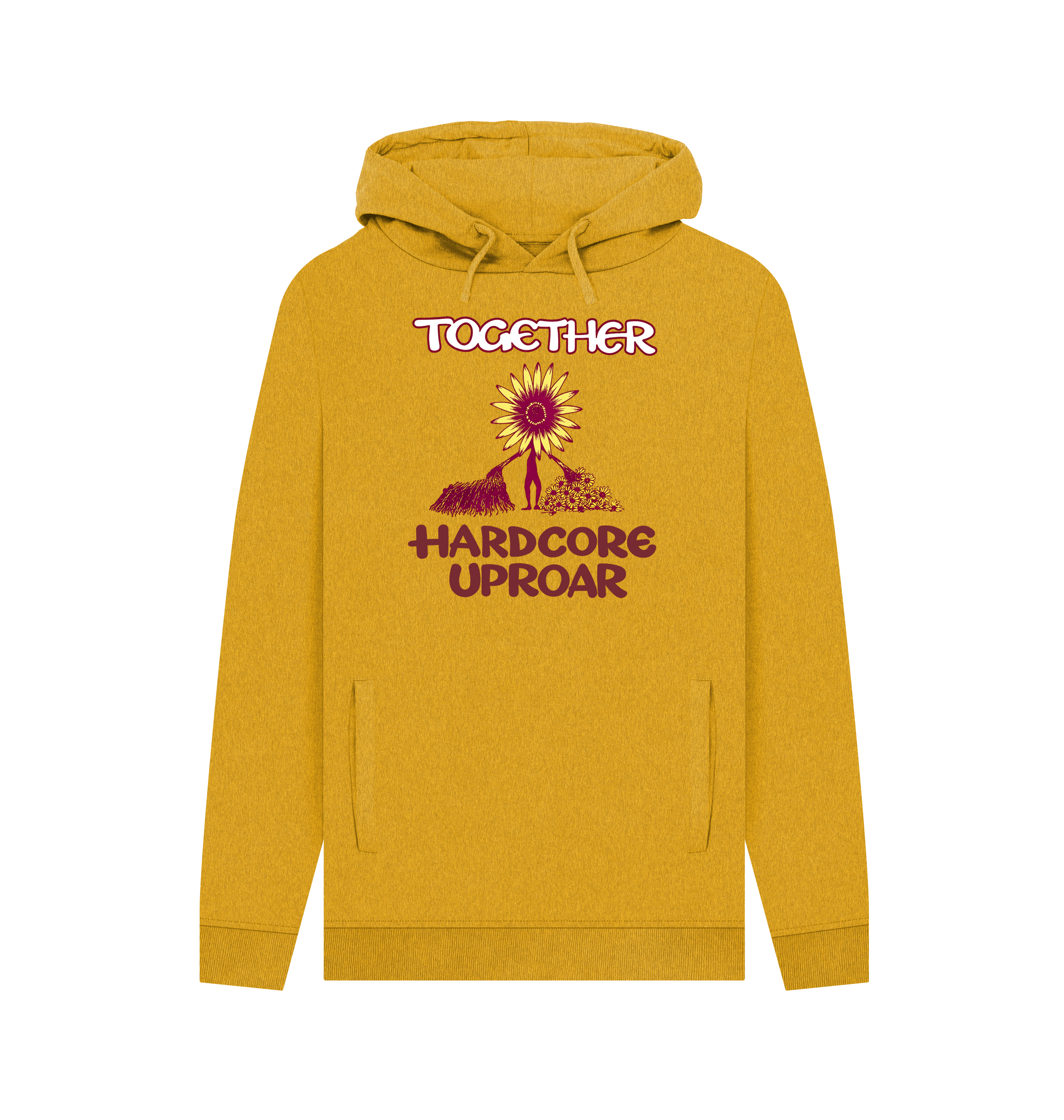 Sunflower Yellow Recycled Hoody Front