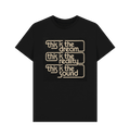 Black Printed T-shirt Front