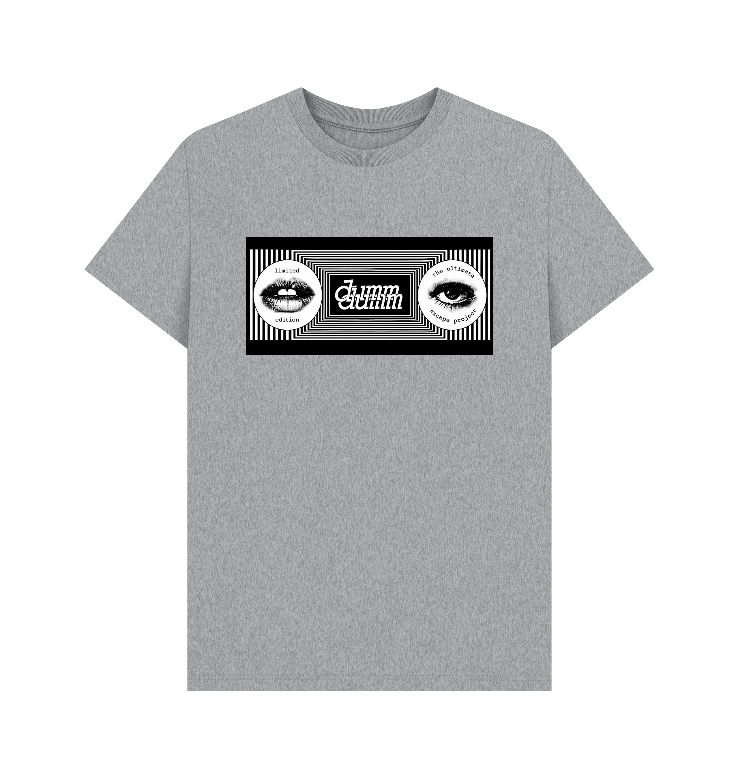 Athletic Grey Printed T-shirt Front
