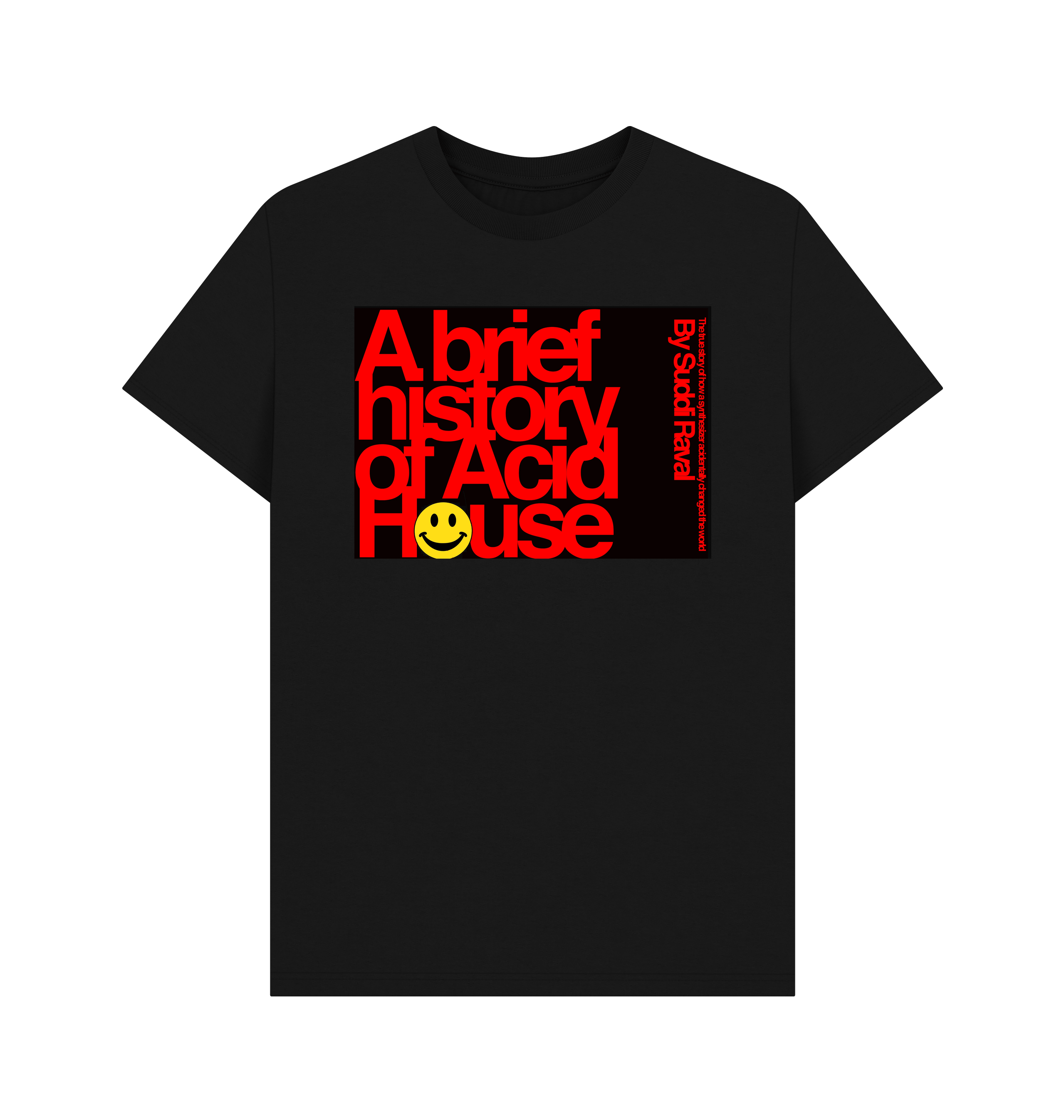 Black Printed T-shirt Front