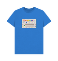 Bright Blue Printed T-shirt Front