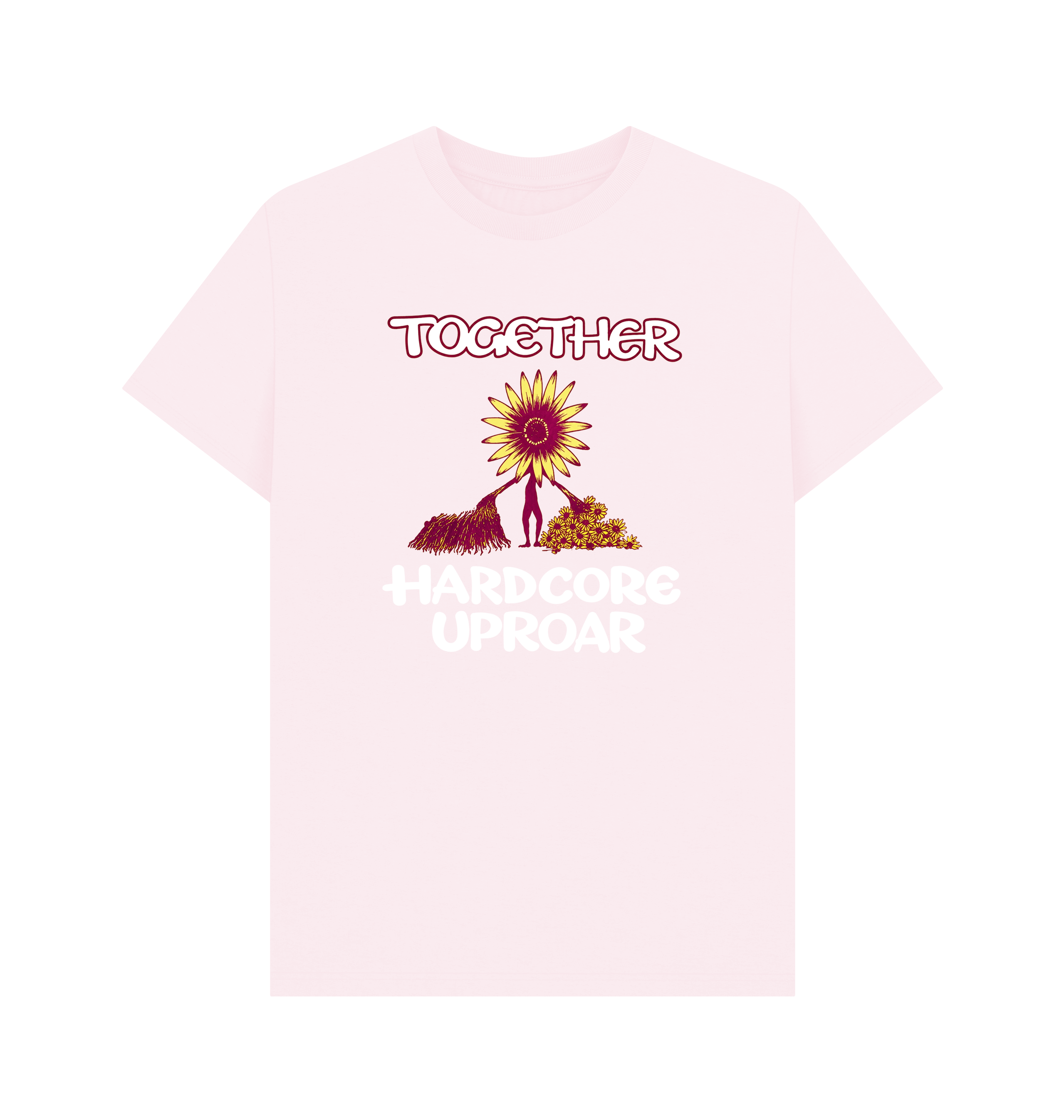 Pink Printed T-shirt Front