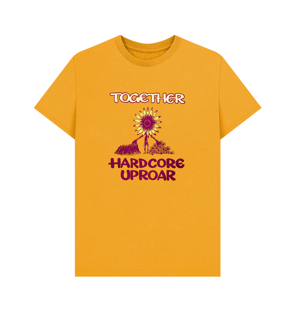 Mustard Printed T-shirt Front