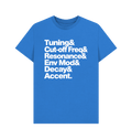 Bright Blue Printed T-shirt Front
