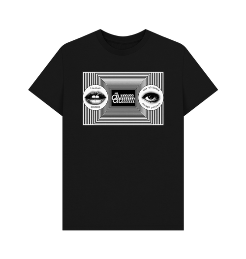 Black Printed T-shirt Front